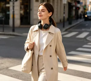 Wear Around Neck Foldable Wireless Headphones for Rest and Meditation