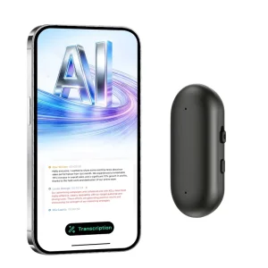 Wearable AI NotePin Voice Recorder Noise Cancellation App Control 160 Languages Audio Transcription for Meeting & Lecture