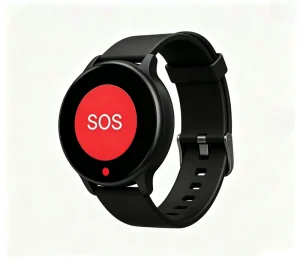 Wearable Bluetooth Tracker Wristband SOS Emergency Button IoT NRF54L15 BLE 6.0 Beacon