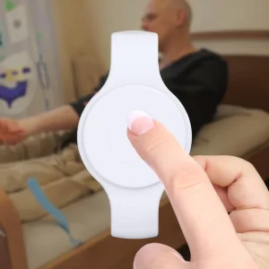 Wearable Bracelet Bluetooth Low Energy 5.0 IBeacon Eddystone Wristband Alarm Panic SOS Beacon