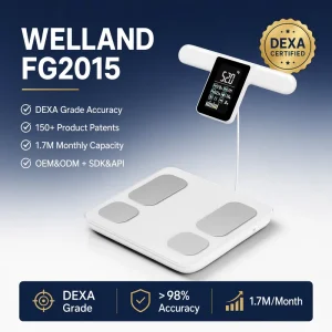 Welland BIA Body Scale Visceral Fat Muscle Mass BMI Metabolic Rate Smart App