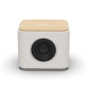 Wheat Straw Multi-Function Wireless Charger Smart for Bluetooth Speaker with USB