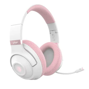 Whisper Foldable Ear Cups Wireless Gaming Headset Compact Storage Easy Portability for on the Go