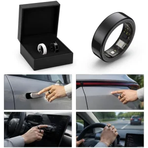 White Black Color Car Key Rings Rfid Smart Ring with logo Custom for Model 3 /Y/HM3/Cybertruck/Juniper
