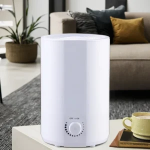 White Portable Home Fog Maker Ultrasonic Cool Mist Air Diffuser Humidifier Electric for Hotels Households Plastic Humidifier