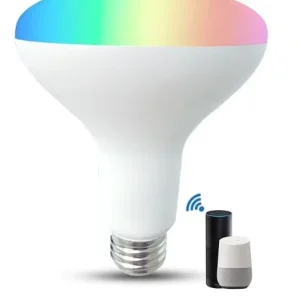 Popular WiFi AC LED Bulb 9W RGB Smart Bulb Compatible with Alexa and Google Assistant, B22 E26 E27, PC, RoHS, Remote Control
