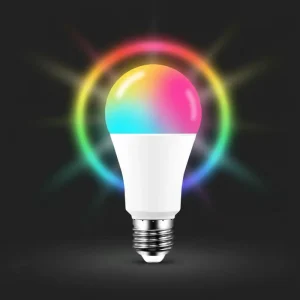 High-Quality WiFi and Bluetooth Color-Changing Smart Bulb Compatible with Alexa and Google Assistant