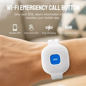 WiFi Call Bracelet SOS for Elderly Watch Hospital Nursing Home First Aid Button Mobile App Fast Charging Cross Border
