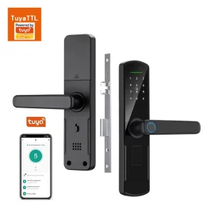 WiFi-Connected Intelligent Wood Door Lock Smart Electric Mortise Key with Fingerprint Digital Card Password Features