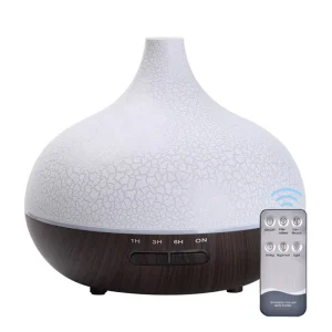 WiFi Crackle Aromatherapy Machine Essential Oil Diffuser Cold Mist Ultrasonic Wood Grain Air Humidifier Onion Diffuser YS