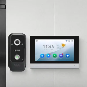 WiFi Doorbell Camera with 7 Inch Screen Video Door Phone Unlock 2-Wire AHD Smart Doorbell Video Intercom