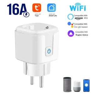 WiFi EU Smart Socket 20A with Metering Matter Smart Voice Control