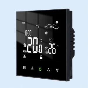 WiFi Electric Floor Heating Thermostat 2 4 Pipe Smart 3 Speed Fire Resistant Flexible for Hotel & Living Room