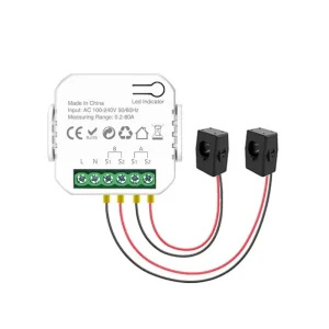 WiFi Energy Meter 120A Bidirectional 2 Channel Clamp App Monitor Solar Export Import Remote Control Switches