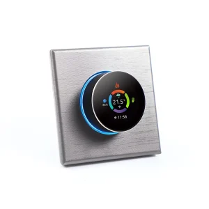 WiFi Floor Heating Thermostat for Home Outdoor/Gym Use Energy-Saving Square Shape Rotating Regulator Flexible C-Wire