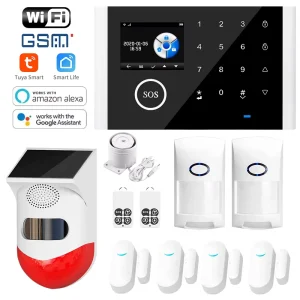 WiFi GSM Home Security Alarm System Kit Smart Anti-theft Alarm APP Remote Control PIR Motion Sensor IoT Alarm