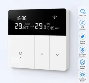 WiFi Non-WiFi Smart Thermostat Anti-freeze Child Lock Energy Saving for Hotel Garage Manual Gas Boiler