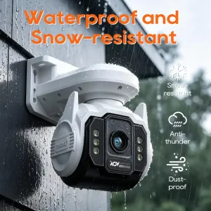 WiFi Outdoor Security Camera 1080P 2 Way Audio Pan Tilt Camera Human Tracking & Detection