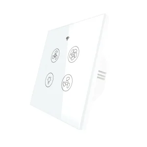 WiFi + RF433 Smart Ceiling Fan Lamp Switch Smart Life App 2 3 Way Wireless Remote Control Work With Alexa Google Home