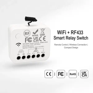 WiFi RF433 Smart Relay Switch AC85-240V Wireless Remote Control Module APP Timer Switch for Light Fan Electrical Appliances CE
