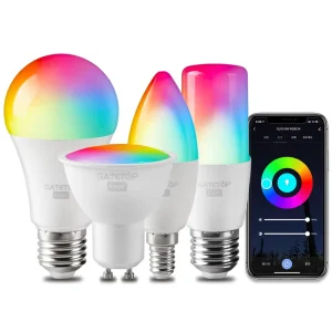 WiFi RGB Spherical LED Bulb A60/C37/GU10/T37 AC Warm White Light for Office Use