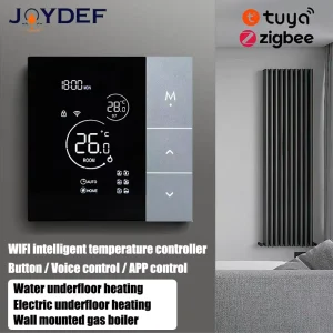 WiFi Remote Smart Programmable Thermostat with LCD Touch Screen Temperature Control for Hotel Floor Heating Mats