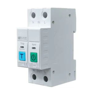 WiFi Smart Circuit Breaker 2P 63A Time Schedule Leakage Protection Smart Home App Remote Control Switch PC DIN Rail Mount