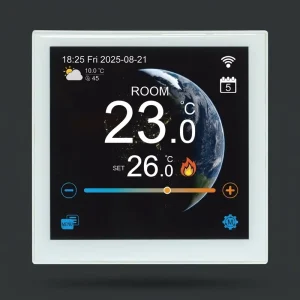 WiFi Smart Electric Underfloor Heating Room Thermostat-Digital Programmable Fire Resistant Eco-Friendly PVC 110-230V
