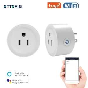 WiFi Smart Home Power Socket Adapter 10A 16A Alexa & Google Home Compatible ABS Remote Control Timer US EU Plug Smart Home