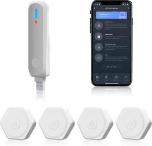 WiFi Smart Home Security System DIY Kit Wireless Water Leak Detector with Alert Gateway Drip Leak Sensor for Home Security