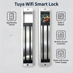 WiFi Smart Lock 280Kg 600LBS Smart App Remote Control Magnetic Lock WiFi Access Control Maglock