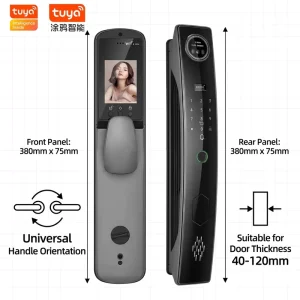 WiFi Smart Lock Face Recognition Fingerprint App Remote Control Multi-language Aluminum Alloy Digital Cloud Stainless Steel