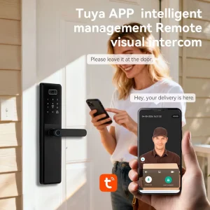 WiFi Smart Lock S859MAX Facial Palm Vein Unlock Video Intercom Fingerprint IC Card Password Keyless Home Door Lock