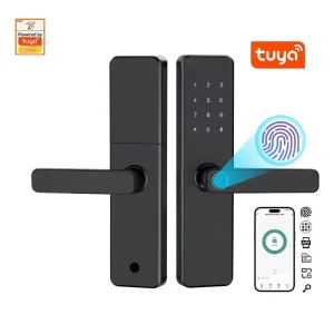WiFi Smart Lock with Memory Card Cold-Rolled Steel Grade C Security Fingerprint & App Control