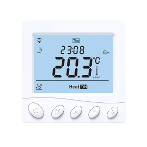 WiFi Smart Programmable LCD Thermostat Wi-Fi Compatible for Electric Underfloor Heating System Alexa Google Home