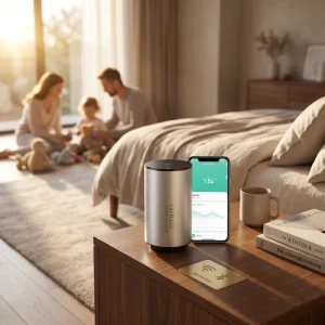 WiFi Smart Radon Detector for Home with Ion Chamber Sensor High Accuracy Radon Gas Monitor for Lung Cancer Prevention