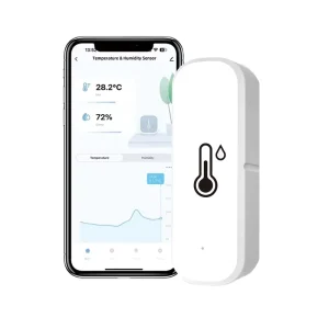 WiFi Smart Temperature and Humidity Sensor Battery Powered APP Monitoring Home Security