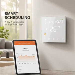 WiFi Smart Thermostat Control Water Valve for Water Heating 7 Days Programmable Digital Thermostat AC 90 240V