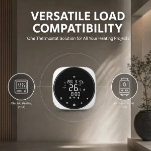WiFi Smart Thermostat Floor Heating Temperature Controller 5+2/6+1/7 Days Programmable Hotel Use