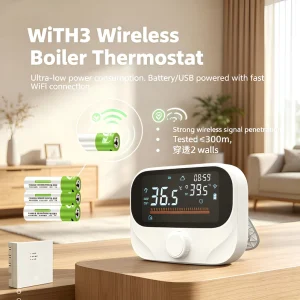 WiFi Smart Thermostat Touch LCD Weekly Programmable for Boiler Floor Heating