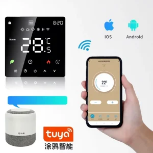 WiFi Smart Thermostat Touch Screen Tuya APPControl Room Temperature Controller ForFloor Heating Air Conditioner Home Thermostat