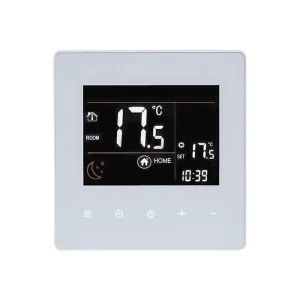 WiFi Smart Thermostat Tuya/SmartLife App, Voice Control Black White Color Water or Electric Warm Smart Floor Heating Thermostat
