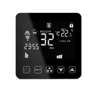 WiFi Smart Touch Screen Square Thermostat for HVAC Digital Room Control Temperature Use Gas Boiler Floor Heating Systems Energy