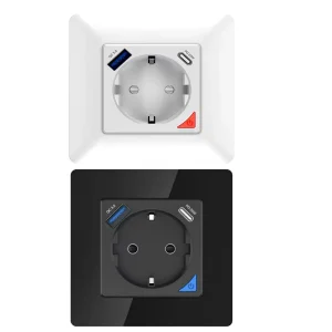 WiFi Smart Wall Socket EU Standard Power Plug Outlet With USB/Type-C Charge Port Wroks With Alexa Google Home Alice