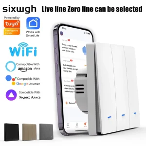 WiFi Smart Wall Switch In Voice Control Remote Control Countdown Timer For Household Appliance Automation Residential Light