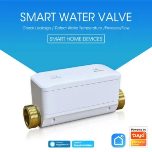 WiFi Smart Water Valve Control System Tuya App Scheduled On/off Operation Realtime Water Temperature Pressure and Flow Detection