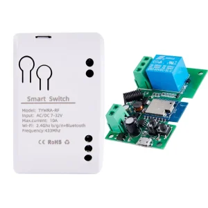 WiFi Tuya Smart 1CH Switch 220V 10A Relay Module APP Remote Control 12V 24V 220V 85-250V RF433 5V Receiver Google Home Alexa