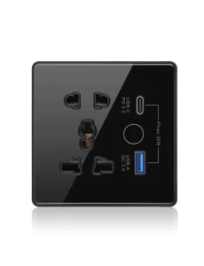WiFi Universal Wall Socket 2 Outlets Smart Socket APP Remote Control Alexa Voice Control Timer Schedule Hospital Use