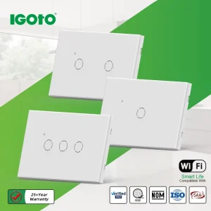 WiFi Wall Switch Australian Standard Touch Light Switch Home Automation