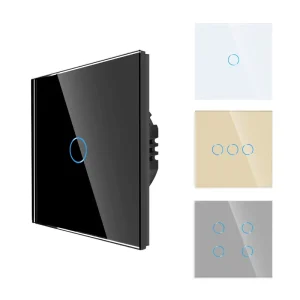 WiFi Wall Touch Switch 1/2/3/4 Gang EU Type ABS Home Automation Device for Neutral Wire 240V EU/UK